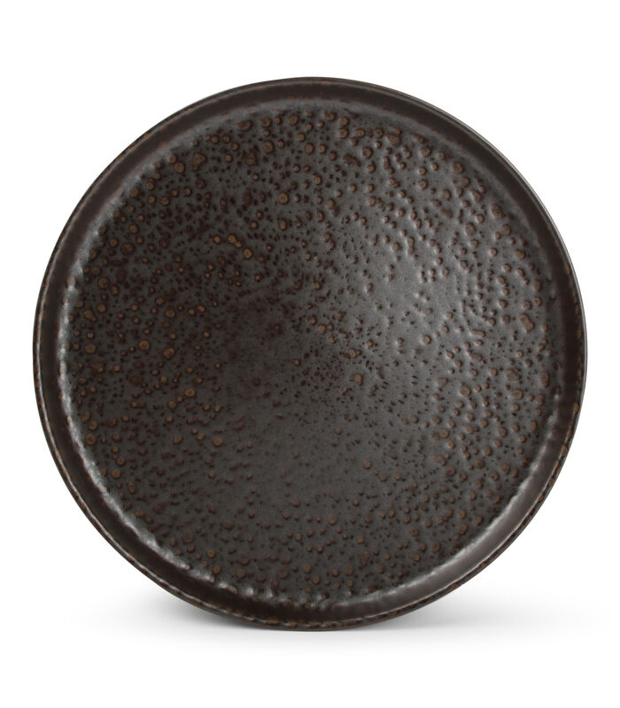 Assiette plate 28xH3cm chocolate Tabo - (x4) image number 0