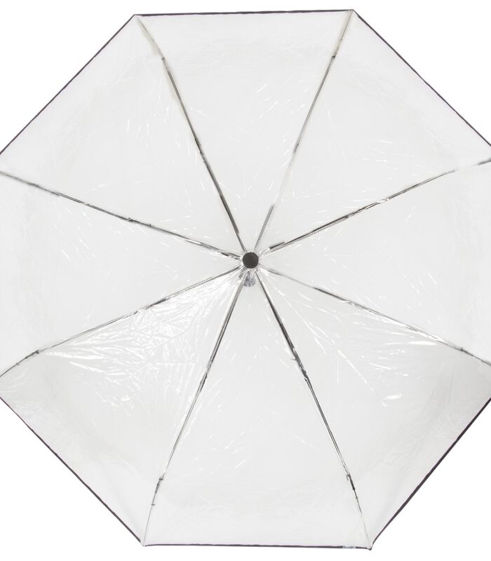 Parapluie transparent PVC/Noir image number 2