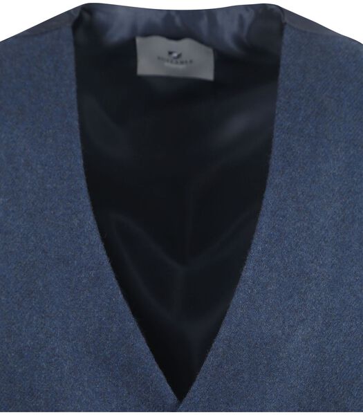 Suitable Gilet Tweed Mid Bleu