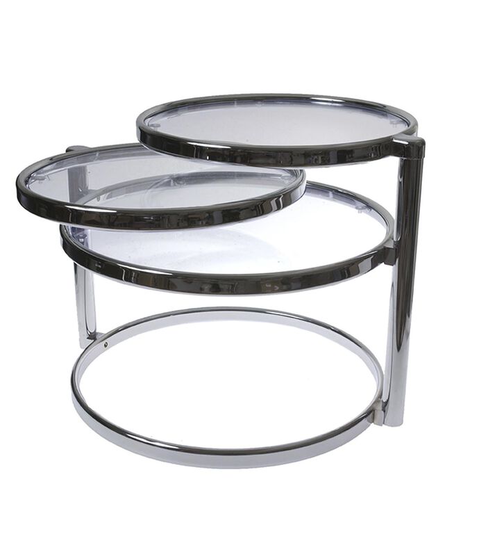 Table Swivel Double - Chrome - 48x58x50cm image number 0