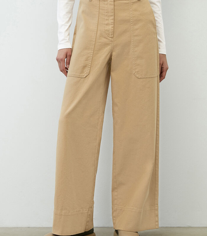 Baggy broek met hoge taille image number 0