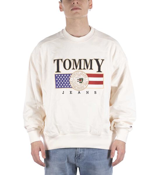 Tommy Hilfiger Boxy Luxe Beige Sweatshirt