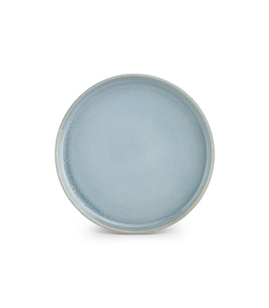 Assiette plate 20,5cm bleu Nuo - (x4)