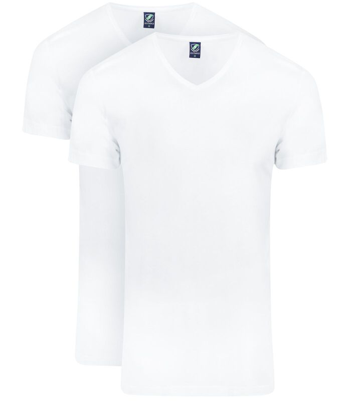 Vibambo T-Shirt V-Hals Wit 2-Pack image number 0