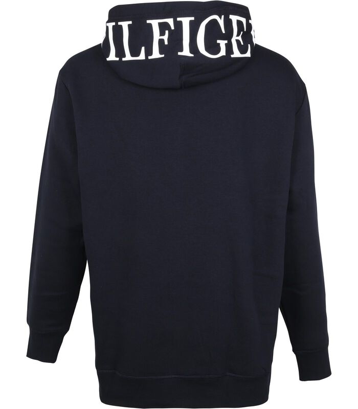 Tommy Hilfiger Big and Tall Hoodie Logo Donkerblauw image number 3