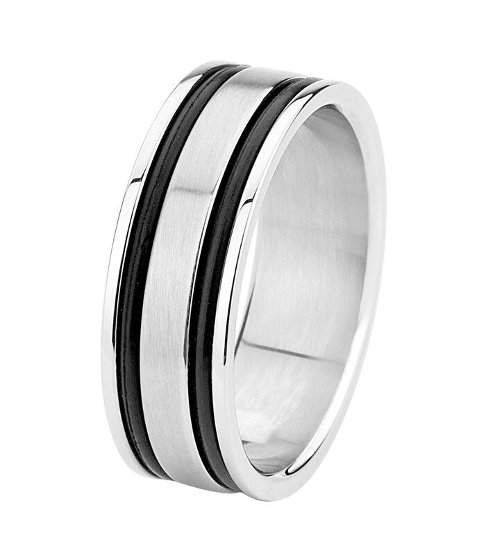 Ring Staal - zilverkleurig image number 0