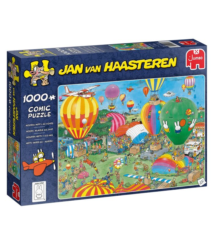 Puzzle jumbo Jan van Haasteren Hourra, Miffy 65 ans - 1000 pièces image number 0
