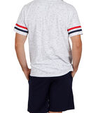 Pyjama short t-shirt Millionnaire Lois blanc image number 1