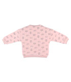 Oversized sweatshirt met egelprint, lichtroos image number 1