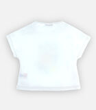 T-shirt met vlinderprint en korte mouwen, ecru image number 3