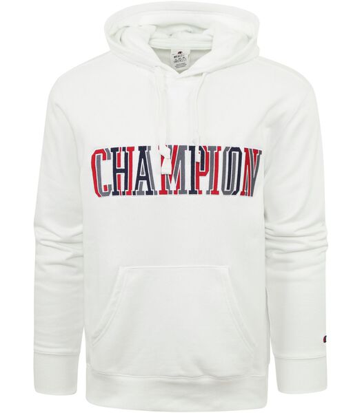 Champion Sweat à Capuche Logo Blanc
