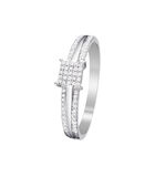 Ring 'Mon bonheur' witgoud en diamanten image number 0
