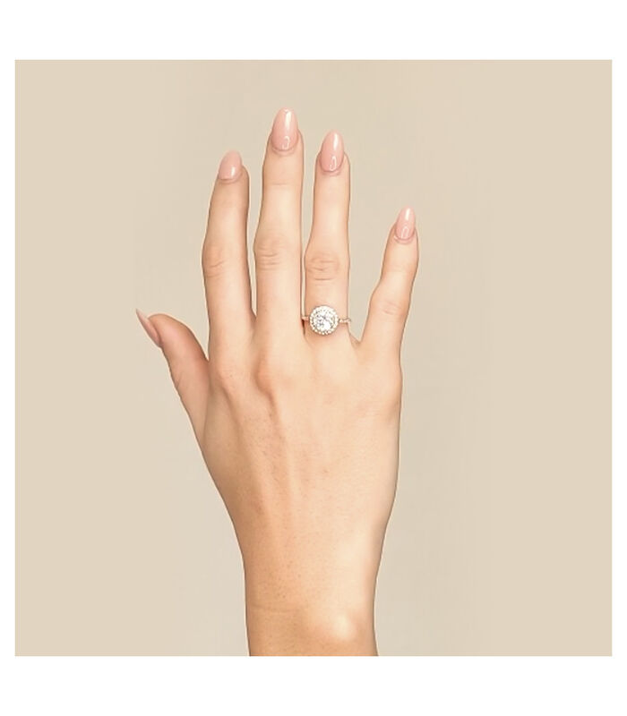 Ring 'Pompadour' geelgoud en diamanten image number 4
