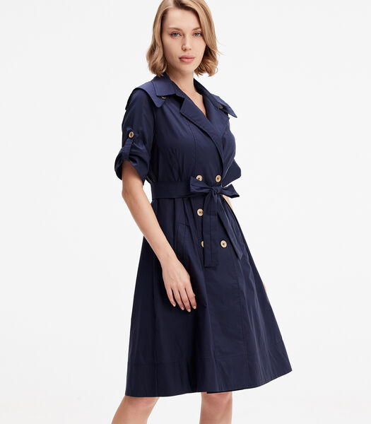 Katoenen trenchcoat