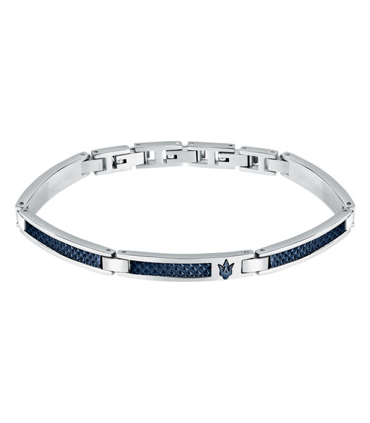 Bracelet Acier, Bleu IP, Collection Iconic