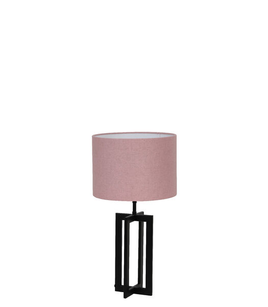 Lampe de table Mace/Livigno - Noir/Rose - Ø30x56cm