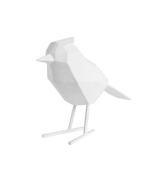 Ornament Bird - Wit - 24x9x18,5cm