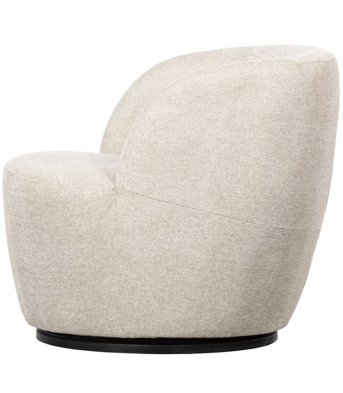 Serra Draaifauteuil - Polyester - Off White  - 75x70x69 image number 4