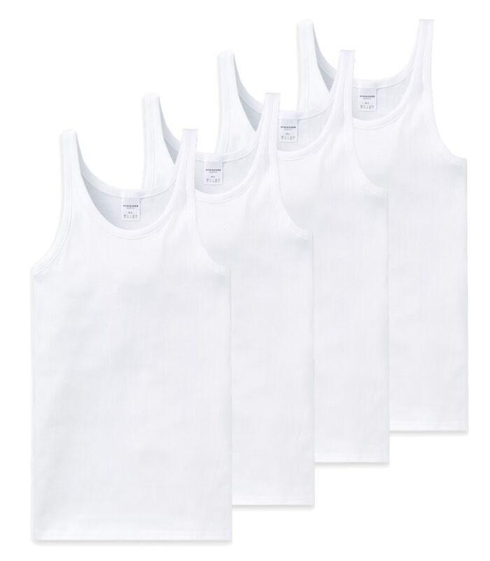 2 pack Cotton Essentials fijnrib - onderhemd image number 0