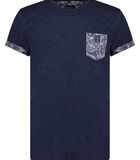 SHAMAR - T-shirt chiné à poche imprimé image number 1