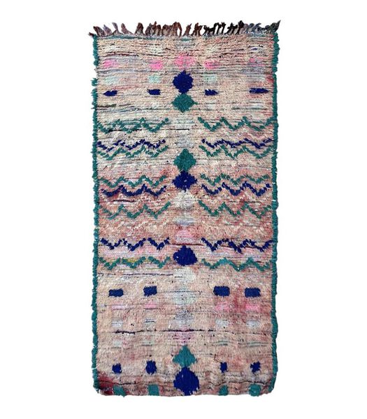Marokkaans berber tapijt pure wol 115 x 239 cm