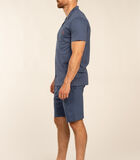 Pyjama korte mouwen korte broek doorknoop ARNO image number 2