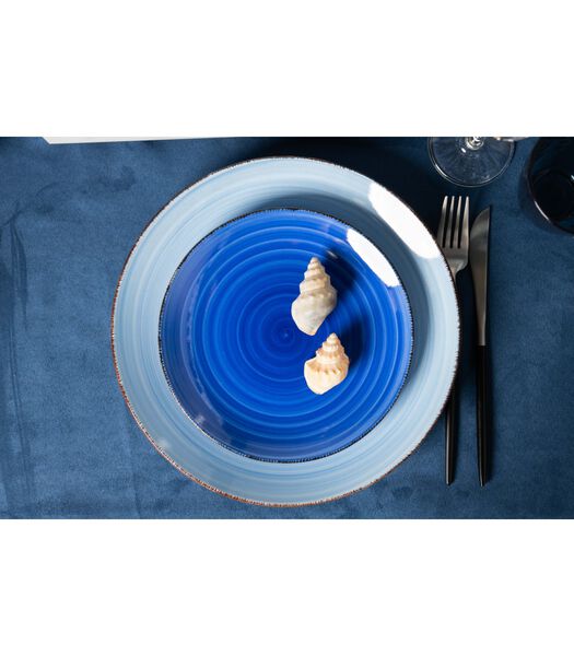 Dinerborden Ocean Blue ø 26.5 cm - 6 stuks