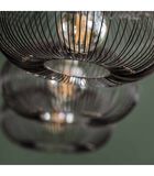 Filter - Hanglamp - metaal - diskvorm - gouden soldeerplekken - 4 lichtpunten image number 3