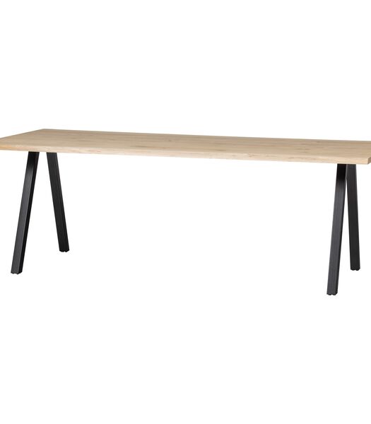 Piet de table à 2 positions - Métal - Noir - 72x79x10 cm - Tablo