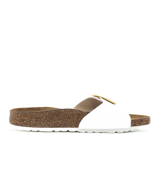 Slippers Birkenstock Madrid Grote Buckle Patent Wit
