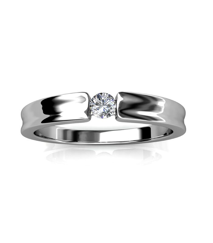 Eenvoud Ring - Oostenrijks Kristal image number 2