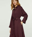 Bourgondische midi-jurk met zijsplitten image number 3
