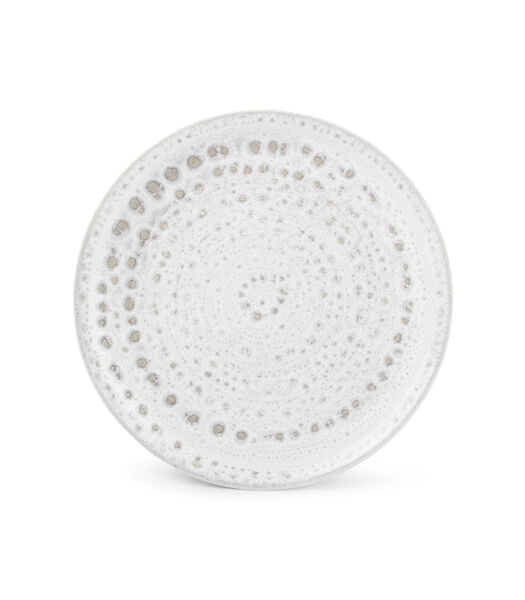 Assiette plate 21cm blanc Nima - (x4)
