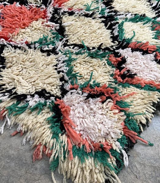 Tapis Berbere marocain pure laine 76 x 180 cm