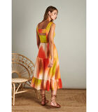 Elegante maxi dress met zomerse kleuren image number 1