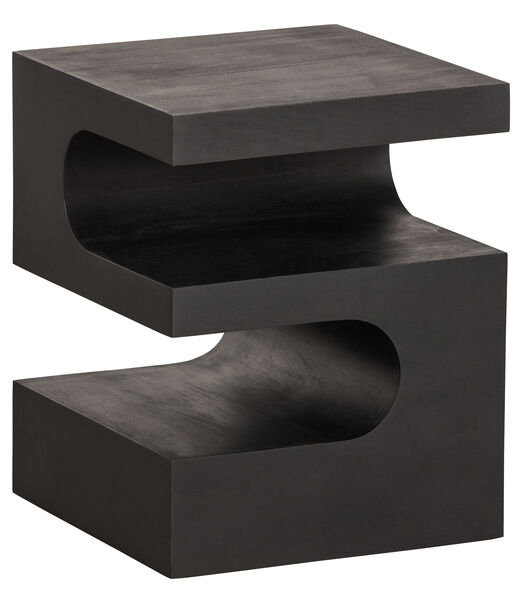 Table D'Appoint  - Bois - Noir - 50x40x40  - Toma