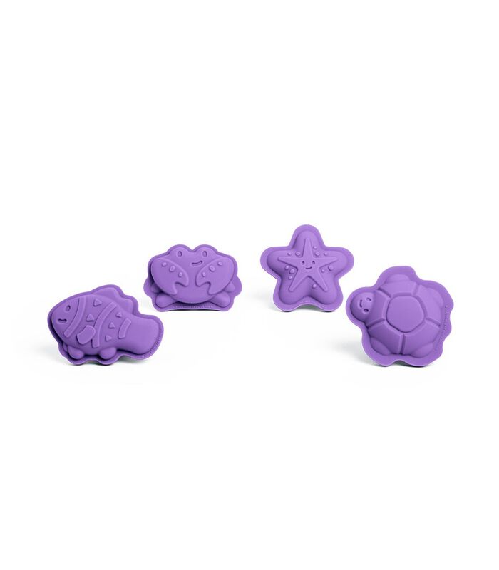 Bigjigs Moules à sable pour personnages lavande violette image number 0