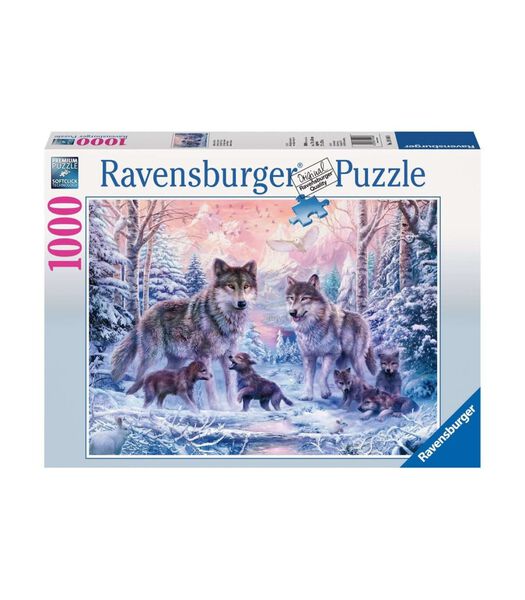 puzzle Loups arctiques 1000 pièces