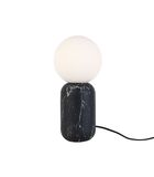 Lampe de table Gala - Impression de marbre noir - Ø15x32cm image number 0