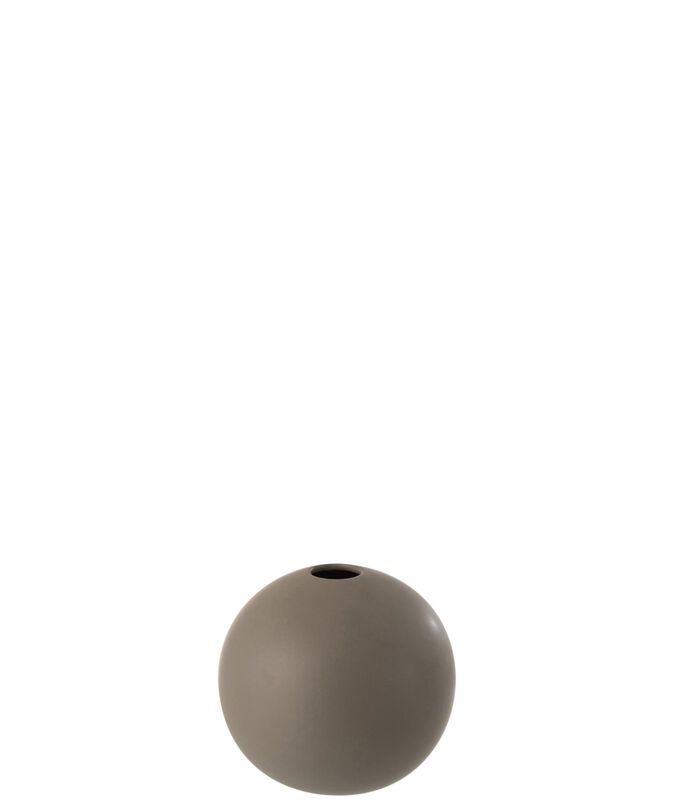 Vase Boule Ceramique Gris Fonce Medium image number 0