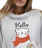 Pyjama broek en top Hello Winter image number 3