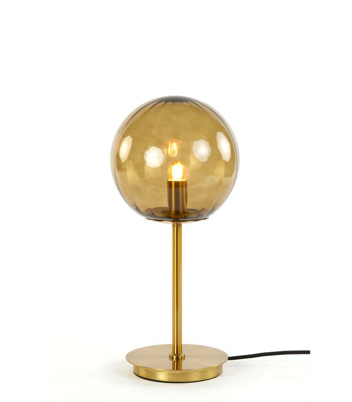 Lampe de Table Magdala - Brun/Or - Ø20cm image number 1