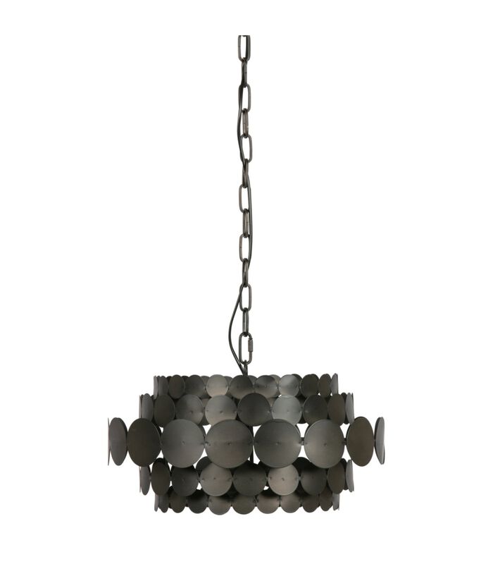 Lampe à suspension - Fer - Noir - 26x46x46 cm - Kaki image number 1