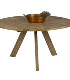 Table à Manger - Bois - Naturel - 76x140x140 - Tondo image number 1