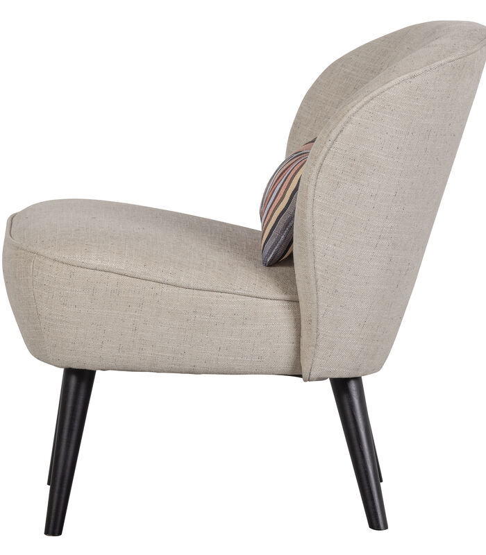 LONNEKE ARMCHAIR WITH KEY PIECE CUSHION NATUREL image number 2