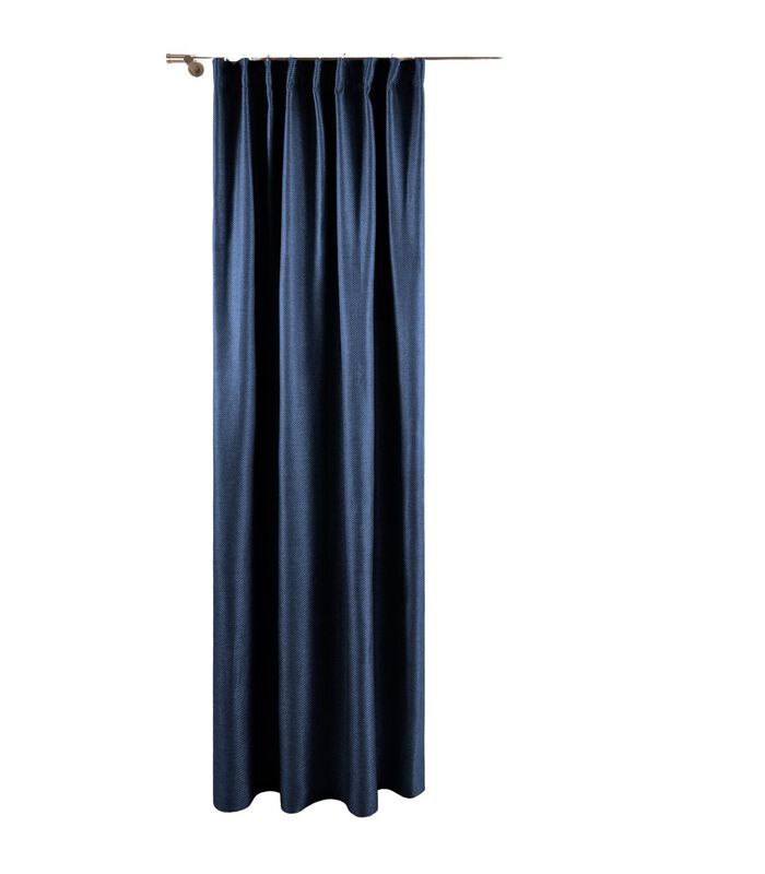 Rideau à galon fronceur COCONUT bleu de minuit 135x350 cm image number 4