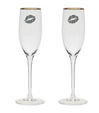 Champagne coupe - Verres à bulles Kisses From RM - Transparent - 2 Pièces image number 0