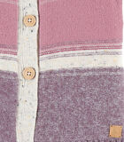 Roze vest met paarse streepjes uit tricoloudoux image number 4