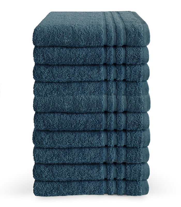 Handdoek 50x100 cm Donkerblauw - 10 stuks image number 0