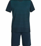 Pyjamashort t-shirt Hypnos blauw image number 2